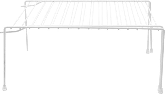 YBM Home White Wire Cabinet Helper Shelf Organizer and Storage Rack Helper for Kitchen, Expandable Kitchen Counter and Cabinet Shelf (1, 12.5"L x 9.5"W x 5.5"H) by YBMHome