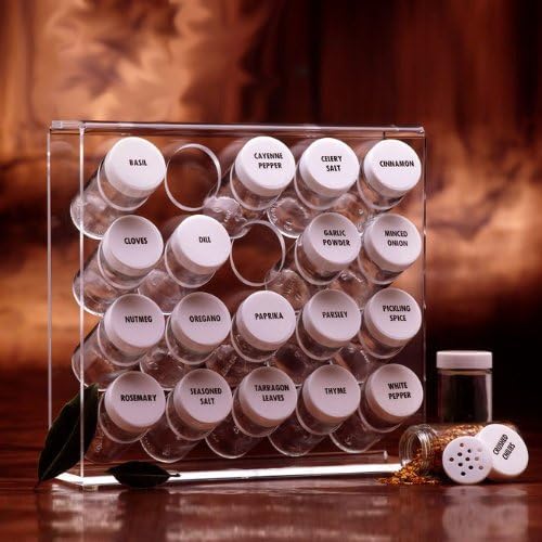 Prodyne A-845 Spice Rack, 20 Bottle, White - Image 3