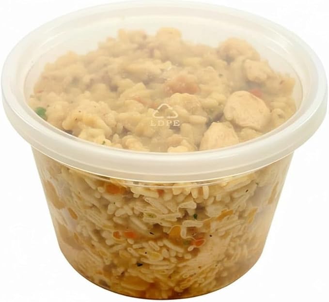64 oz (1/2 Gallon) Heavy Duty Round Plastic Deli Soup Containers with Lids, For Meal Prep Containers | BPA Free | Stackable | Leakproof | Microwave/Dishwasher/Freezer Safe (Pack of 120 Sets) - Image 7