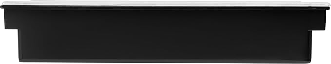 Restaurantware Bar Lux 19.6 x 6.3 x 3.7 Inch Condiment Caddy 1 Durable Bar Caddy - 6 Removable Compartments Built-In Lid Black Plastic Condiment Holder For Restaurant Store Cocktail Garnish - Image 15