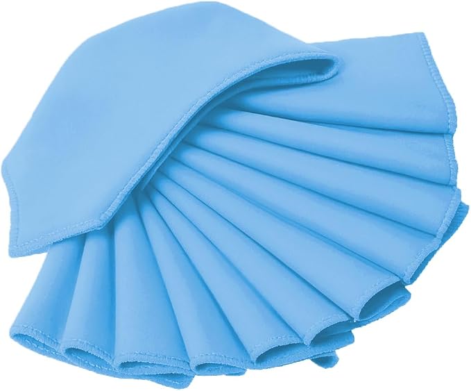 Pack of 25 PCS Cloth Napkins 17x17 inch Washable Polyester Dinner Napkins Soft Table Napkins for Wedding Party Dining Banquet Bistro Decoration - Turquoise - Image 4