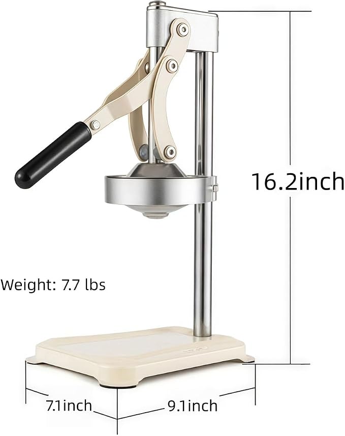 Lemon Squeezer Hand Press Juicer, Heavy Duty Manual Citrus Juicer | Heavy duty lever design extracts more juice with less effort, perfect for lemons, limes and oranges. - Image 3