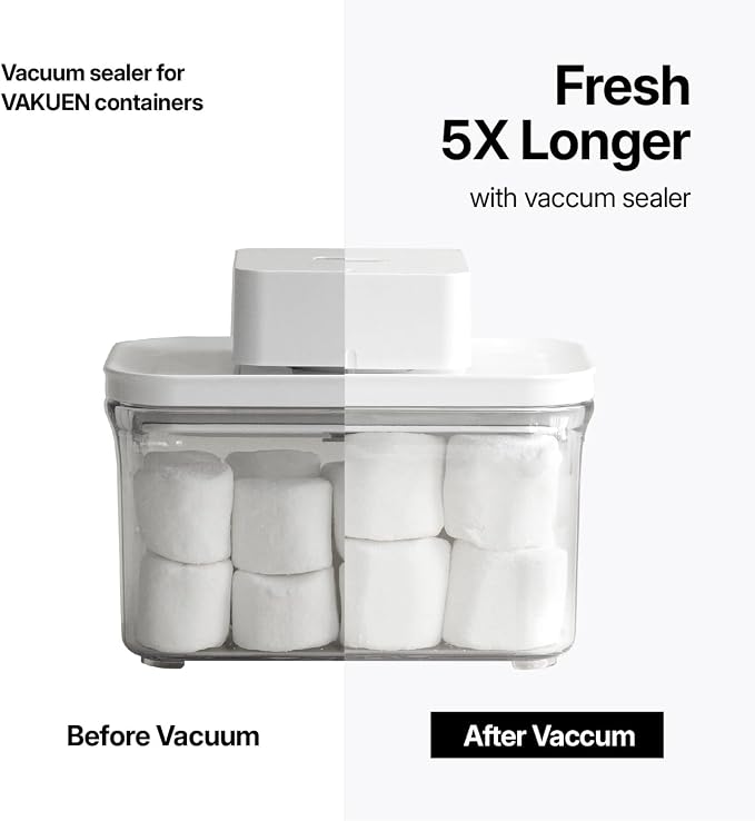 VAKUEN Premium Airtight Food Storage Containers, 4L(4.10qt) Smart One-Click Seal Lid, Patented Double Silicone Lining, 100% Leak Proof, BPA-FREE (Large Container 4.0) - Image 4