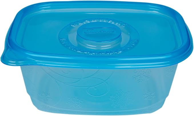 Glad GladWare FreezerWare Containers, Large Rectangle, 64 Oz, 2 Count, 6-Pk | Crack-resistant, large rectangle containers for freezing soups and meal prep; microwave and dishwasher safe - Image 5