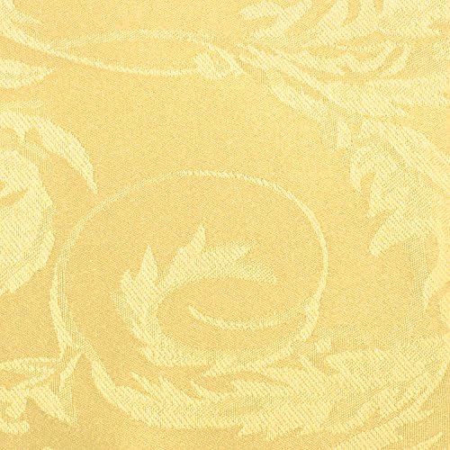 17x17-Inch Square Damask Cloth Napkins, Gold, Set of 120 - Image 2