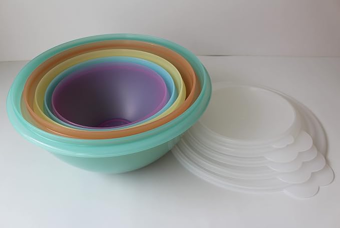 New Tupperware NewTupperware Classic Wonderlier Mixing Bowl Set of 5 ,Multicolor - Image 2
