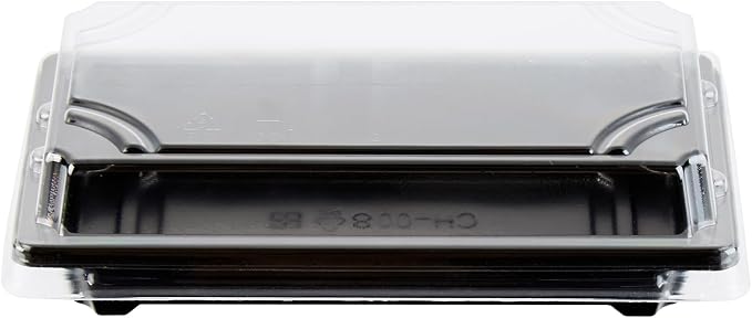 Restaurantware Plastic Sushi Trays 100 Pack of 5.3 x 3.15 x 1.57 Inch With Clear Lids Leak-Resistant Sushi Take Out Boxes Stackable Containers For Grab-And-Go - Image 16