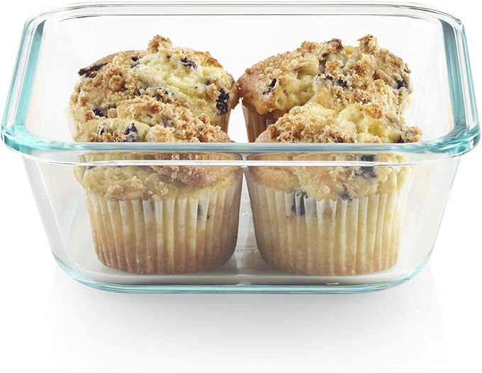 Snapware Total Solutions (2-Pack, 1 & 4 Cup) Glass Food Storage Containers Set, Airtight & Leakproof Locking BPA-Free Lids, Freezer Dishwasher Microwave Safe - Image 6