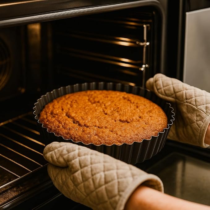 MGE - Dish Pie Pan - Deep Quiche Lorraine Pie Pan - Tart Pans with Removable Bottoms - Tarte Tatin Mould - Detachable Apple Cake Mould - Quiche Baking Dish (11 inch) - Image 6