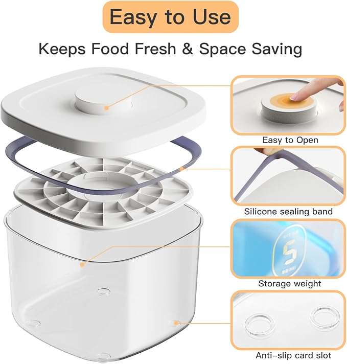 10 Lbs Storage Container Bin Rice Dispenser with Measuring Cup Food Cereal Container Bins Household for Kitchen Pantry Organization | 5Qt/5kg Rice Dispenser Food Cereal Container Bins Household for Kitchen Pantry Organization - Image 7