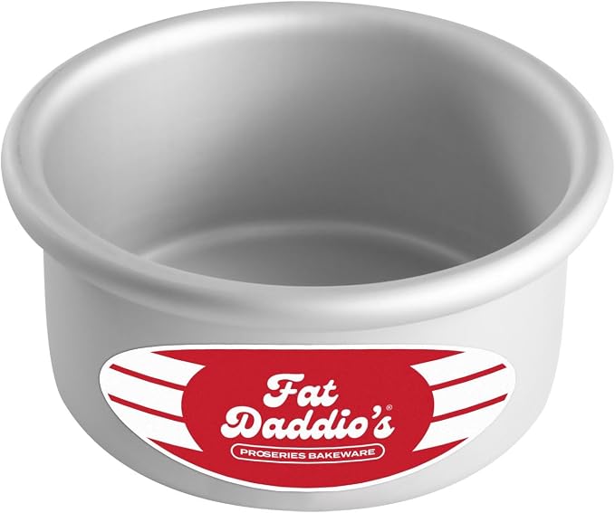 Fat Daddio's Anodized Aluminum Round Cake Pan, 4 x 2 Inch by FatDaddios