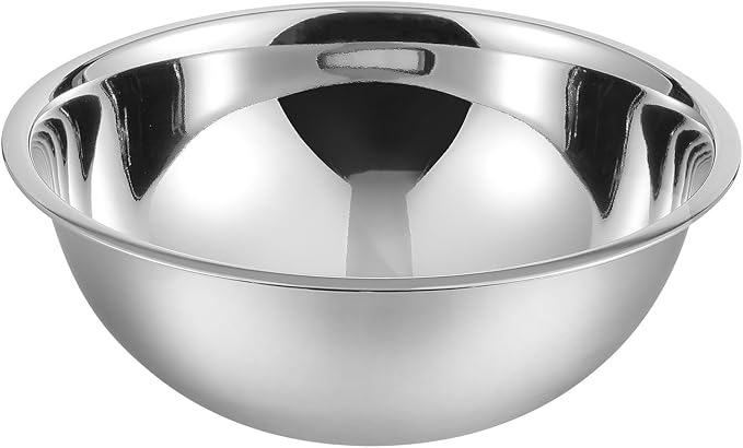 YBM HOME 2.5 Quart Stainless Steel Premium Mixing Bowl – Heavy Duty Deep Prep Bowl for Baking, Cooking, Dough Mixing, Salad Serving & Commercial Kitchen Use by YBMHome