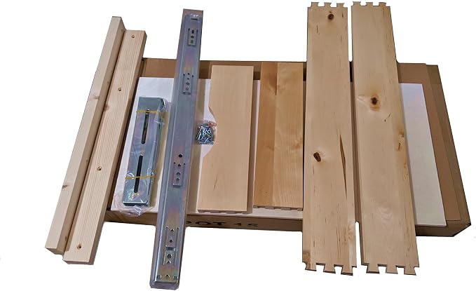Elysian 11" Slide Out Cabinet Organizer for 15" Pantry, Solid Wood Dovetail Drawer, 21" Deep, Full Extension Side Mount Rails, Includes Spacers for Face Frame & Frameless - Image 5