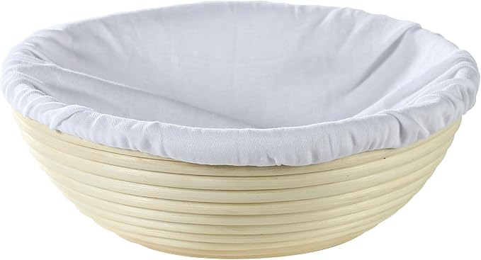 Frieling USA Brotform Round Bread Rising Basket and Liner, 10-Inch by Frieling