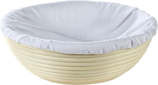 Frieling USA Brotform Round Bread Rising Basket and Liner, 10-Inch by Frieling