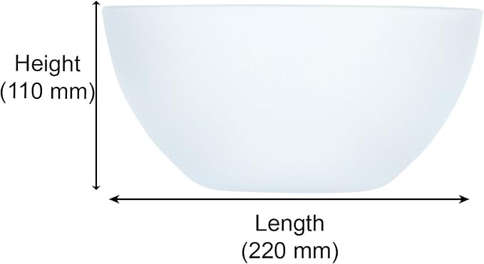Jaypee Plus Virgin Plastic Mixing Bowl | Lightweight, Strong & Durable Bowls | Ideal for Serving, Storing & Stacking Set of 4 -(2800+2000+1200+800) ml (White) - Image 3