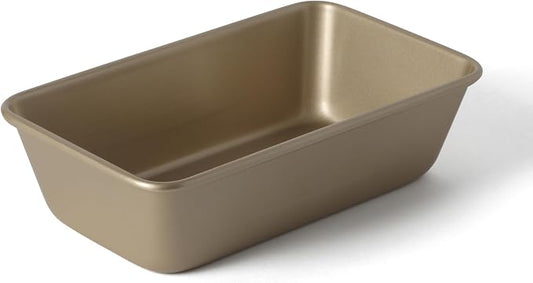 Martha Stewart Gallen 9 Inch Nonstick Carbon Steel Loaf Pan – Champagne, Durable Bakeware for Even Baking and Easy Release by MarthaStewart