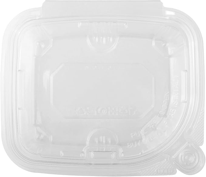 Karat 12oz PET Tamper Resistant Hinged Deli Container [200 ct] - Plastic Clamshell Food Containers, Easy Open Pull-Tab for Restaurants & Takeout - Image 6