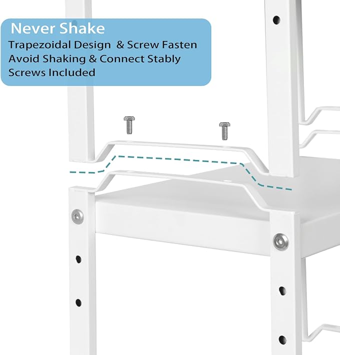 3 Pack Kitchen Cabinet Organizer Shelf, Stackable Expandable Shelves Organizers For Kitchen Cabinet Countertop Storage, Adjustable Counter Cupboard Pantry Organizer Shelf Rack Stand, Length:25.5 Inch - Image 9