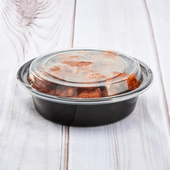 Karat Meal Prep Containers [16 oz - 150 ct] Reusable & Disposable Take Out Bowls with Lids - Microwave & Dishwasher Safe Bento Boxes - Image 8