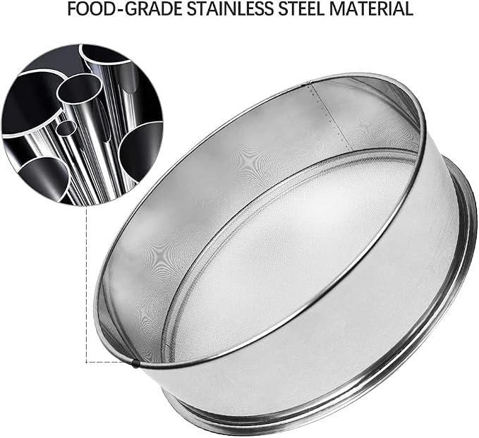 Sidasu Vibrating Sifter-Stainless Steel 30 Mesh for Powder Sifter Machine | Replacement Sieve for Baking Kitchens,Grain Milling,Herbal Powder,Food Preparation - Image 5