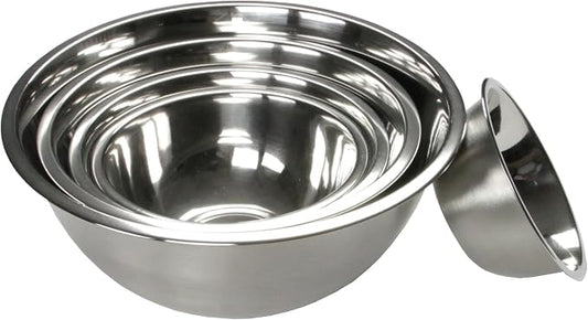 Chef Craft Brushed Mixing Bowl Set, 5 Piece Set, Stainless Steel by ChefCraft