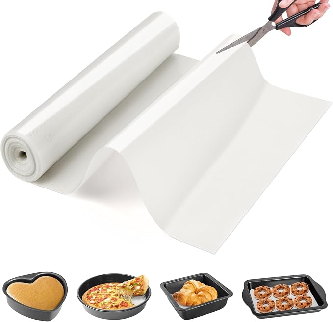 Silicone Baking Mat Roll - Best German Silicone -Heat Resistant Pie Cookie Bread Pizza Macaron Baking Mat, Silicone Pastry Mat, Non-Stick Dough Mat Non-slip Silicone Mat Roll for Countertop Protector by GoldeerkitchenBakingAccessoriesTools