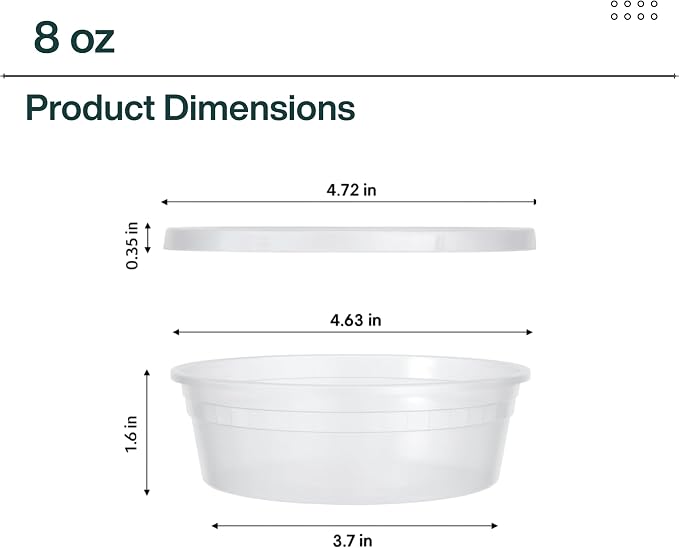 [8oz-240 Sets Plastic Deli Containers with Lids - BPA Free Clear Soup Containers with Airtight Lids, Leak Resistant Food Storage for Meal Prep, Stackable/Microwave/Dishwasher/Freezer Safe - Image 4