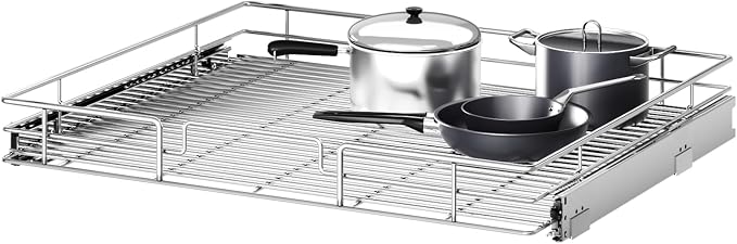 Pull Out Cabinet Organizer 30" W x 21½" D, Heavy Duty Cabinet Pull Out Shelves, Slide Out Drawers Organization for Kitchen Cabinets Bathroom by Unknown