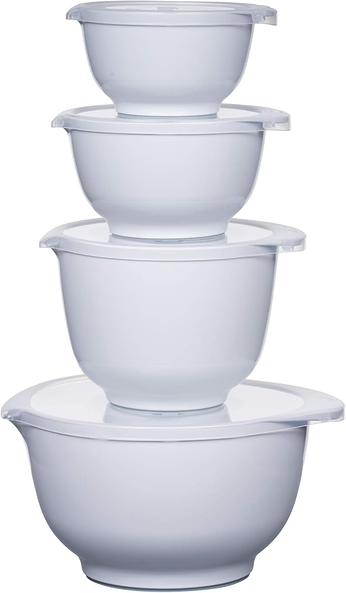 Rosti Precision Craft Mixing Bowl Set 4 Pcs Elevate Your Culinary Experience Stylish Nesting Bowls for Effortless Cooking and Baking by Rosti