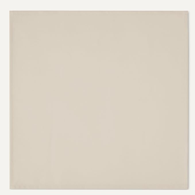 Amazon Basics Reusable Stain and Wrinkle Resistant Cloth Napkins, 17 x 17 inches, Beige, 12 Count (Pack of 4) - Image 5