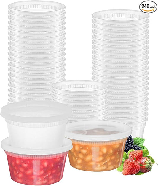 Pactiv/Newspring YL2512 Delitainers [240] 24 oz Deli Containers With Airtight Lids, Food Storage/Soup Containers… by GLOWNARY