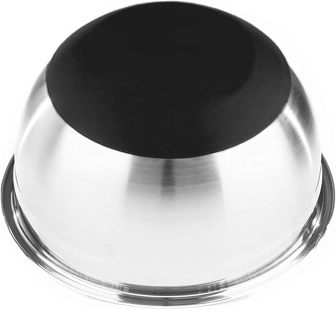 Stainless Steel Mixing Bowls with Lids and Non Slip Bases (Set of 5, Black) - Image 2