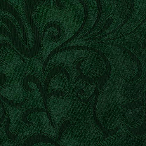 17x17-Inch Square Damask Cloth Napkins, Hunter, Set of 12 | Bulk Case of 1 Dozen, Somerset, 50% Cotton / 50% Polyester Fabric, Woven Damask Pattern, Soft Hand, Machine Washable, Green - Image 2