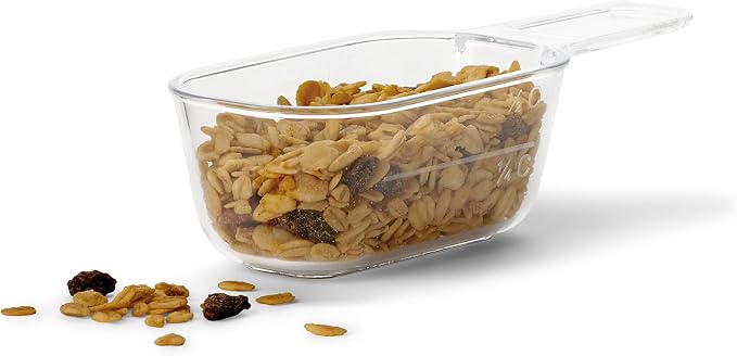 Rubbermaid Brilliance BPA-Free Food Storage Containers with Lids Airtight Kitchen and Pantry Organization Set Includes 3 Containers and Scoops Clear 16 cups - Image 8