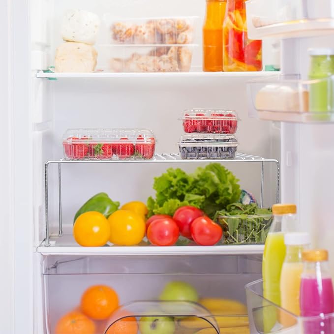 Tomorotec Expandable Kitchen Cabinet Organizer Stainless Steel Shelf Silver | Adjustable from 12.8 to 22.8 Inches Rustproof with Anti-Slip Feet for Pantry Bathroom Closet and Countertop Organization - Image 8