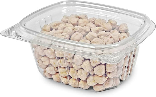 6oz RPET Clear Hinged Lid Deli Container - 400Pcs by CleverPackaging