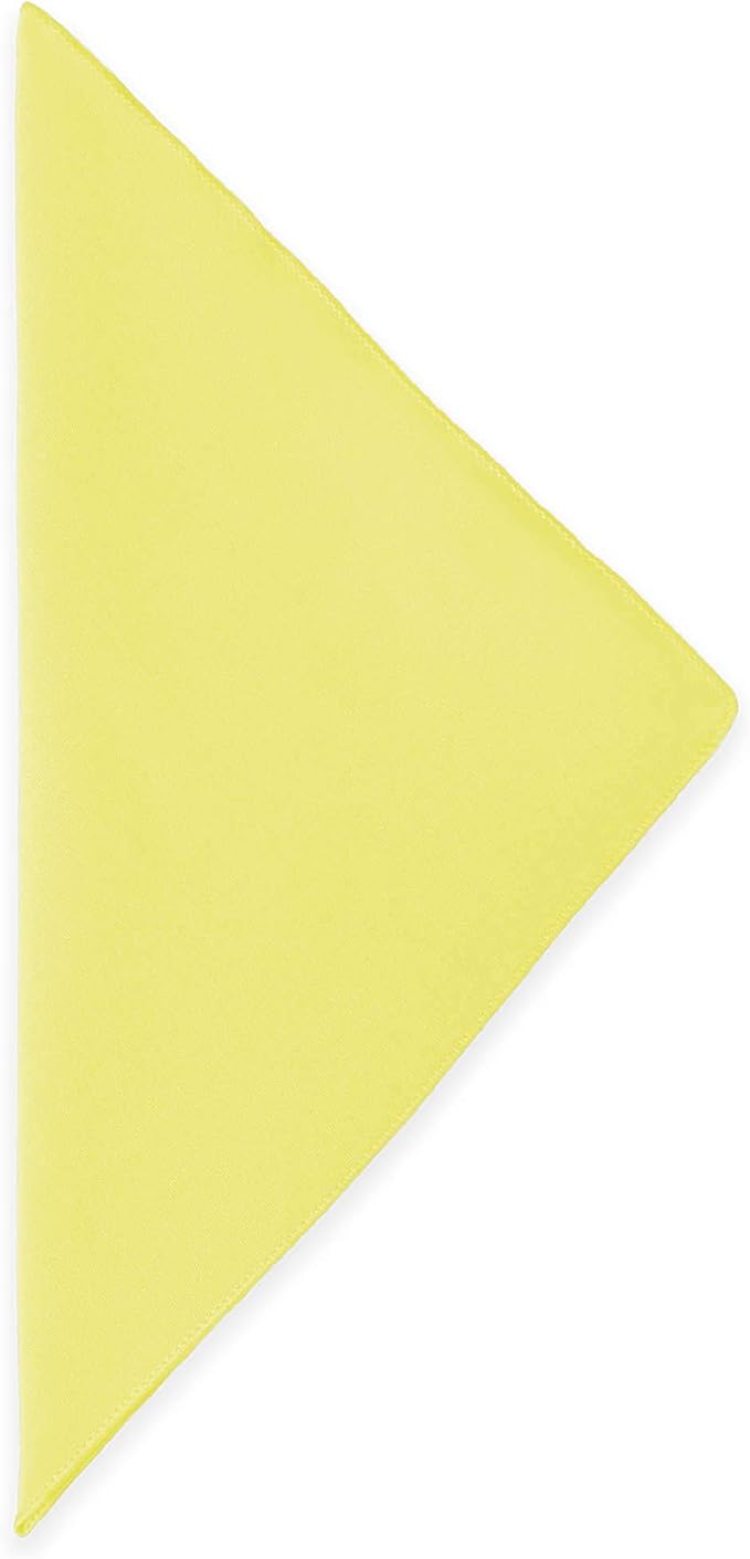 17x17-Inch Cotton-Feel Cloth Napkins, Lemon, Set of 24 - Image 2