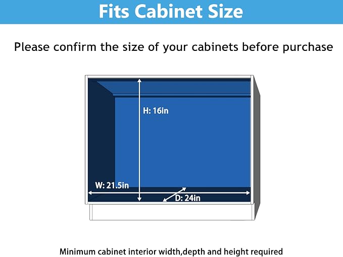 LOVMOR Individual Pull Out Cabinet Organizer, 2 Tier Slide Out Cabinet Drawers, Pots and Pans Organizer and Storage Pantry Shelf for Kitchen (20" W x 21" D) - Image 5