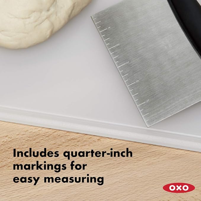 OXO Good Grips 8-Inch Double Rod Strainer + OXO Good Grips Stainless Steel Scraper & Chopper - Image 7