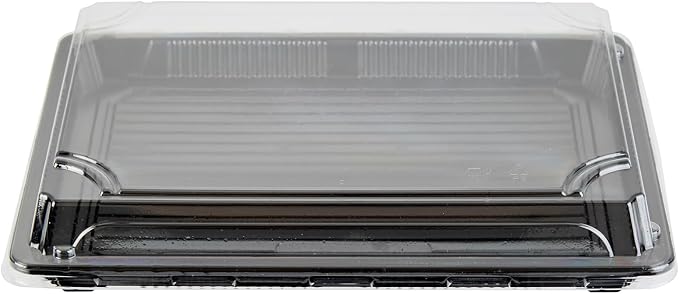 Restaurantware Plastic Sushi Trays 100 Pack of 10 x 7.2 x 1.77 Inch With Clear Lids Leak-Resistant Sushi Take Out Boxes Stackable Containers For Grab-And-Go - Image 18