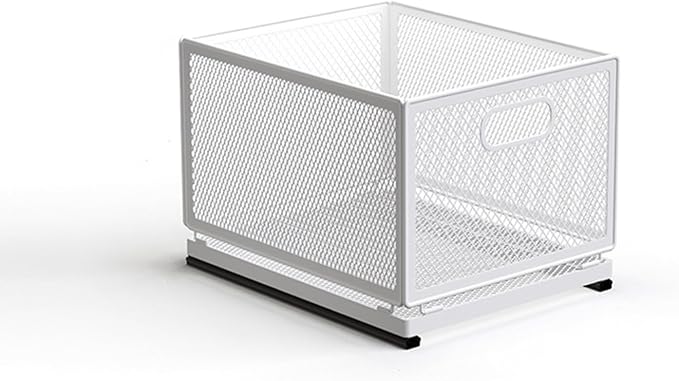 Pull Out Cabinet Organizer, Slide Out Drawers Fixed with Adhesive Nano Film, Pantry Shelves Sliding Drawer Storage Organization for Kitchen/Bathroom/Bedroom (11.8*9.4*8.3inch/30*24*21.2cm) by Unknown