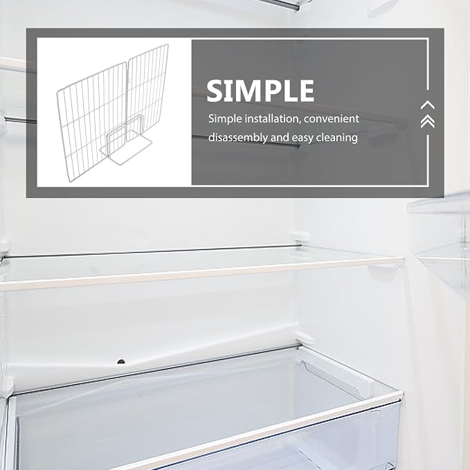 BESTYASH Freezer Separator Fridge Shelf Organizer Metal Shelf Separator Iron Divider Freezer Divider Wire Organizer For Store Supermarket - Image 4