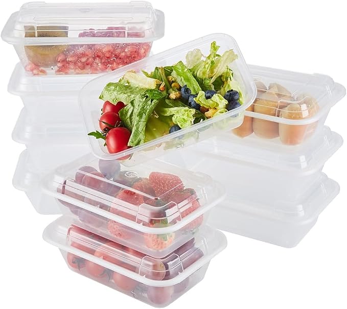 [40 Value Pack single one compartment 24 OZ Meal Prep Plastic Food Storage Containers - BPA Free Reusable Lunch Bento Box with Lids - Spill proof,Microwave, Dishwasher and Freezer Safe - Image 5