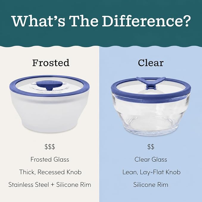 Anyday 4-Piece Medium Glass Food Storage with Lids (Clear Black Sesame) | Plastic-Free Meal Prep, Microwave Cookware, Stackable Airtight Container, Vented Glass Lid, Microwave-Safe Reheating - Image 7