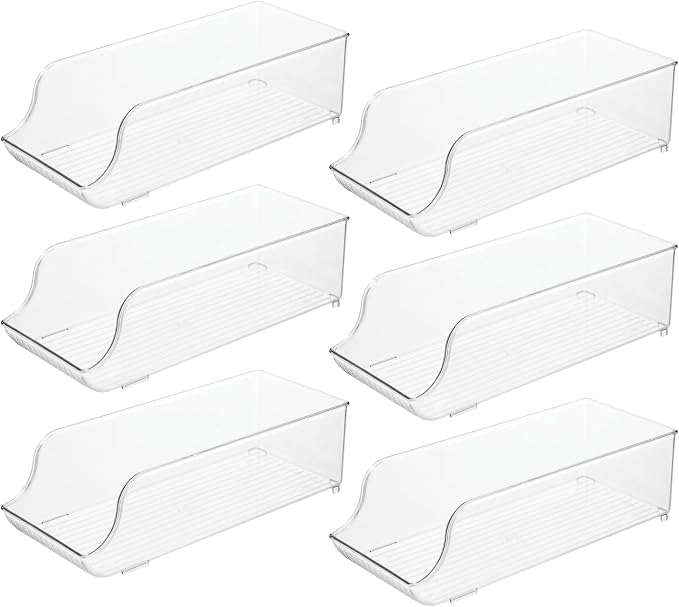 iDesign Soda Can Dispenser for Refrigerator or Pantry, Set of 6, Clear | Made in USA - Image 9