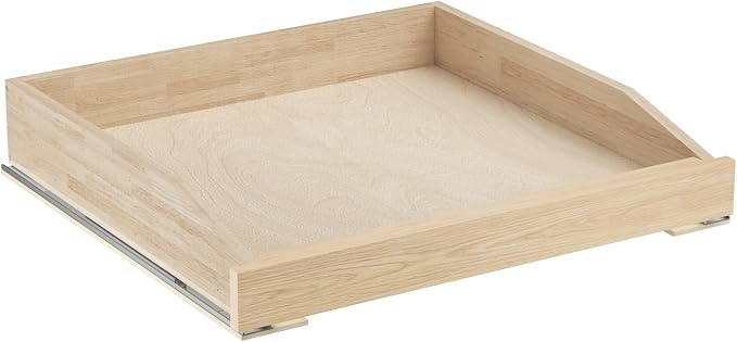 ROOMTEC Pull Out Cabinet Organizer with Soft Close, 22-1/2" W x 21" D, Pull Out Cabinet Drawer for Kitchen cabinets, Pull Out Cabinet Shelf, Finished, Bottom Assembly by ROOMTEC