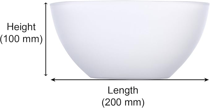 Jaypee Plus Virgin Plastic Mixing Bowl | Lightweight, Strong & Durable Bowls | Ideal for Serving, Storing & Stacking Set of 4 -(2800+2000+1200+800) ml (White) - Image 4