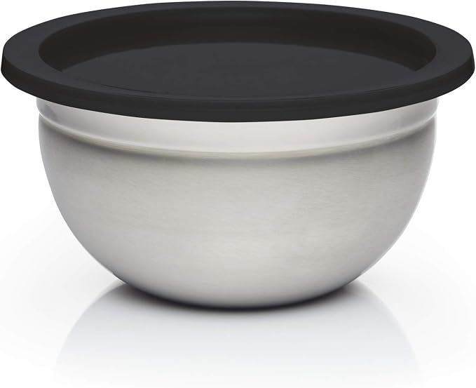 MasterClass Bowl Set, Mixing Bowl, Colander and Lid, Smart Space, Stainless Steel, Set of 3, White - Image 5