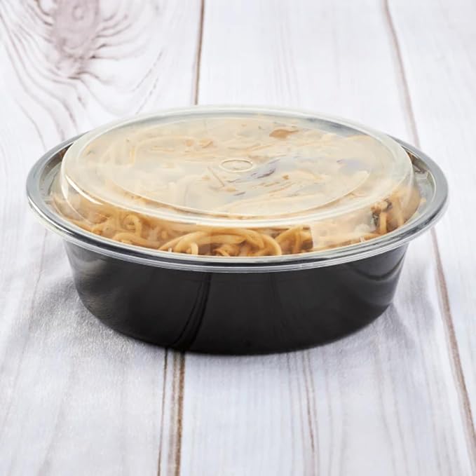 Karat Meal Prep Containers [32 oz - 150 ct] Reusable & Disposable Take Out Bowls with Lids - Microwave & Dishwasher Safe Bento Boxes - Image 8